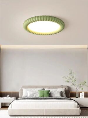 study ceiling light bedroom Modern Orange Green minimalist circular Cream style ceiling light(WH-MA-344)