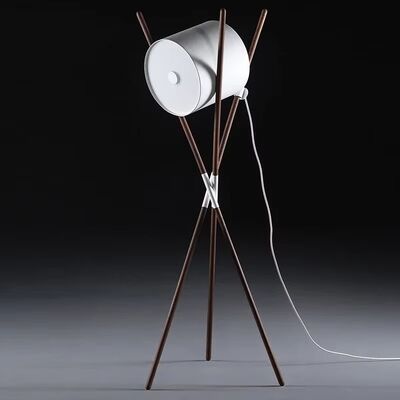 living room floor lamp bedroom creative simple Walnut lamp Shift Floor Lamp(WH-VFL-25)