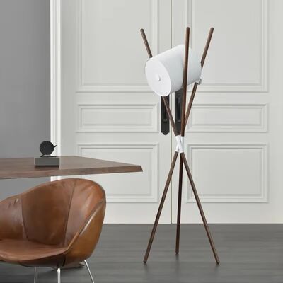 living room floor lamp bedroom creative simple Walnut lamp Shift Floor Lamp(WH-VFL-25)