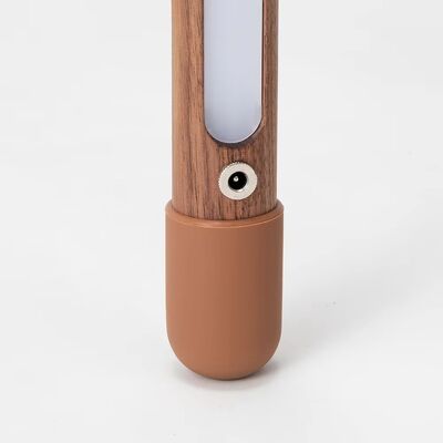 Atmosphere Lamp Living Room Sofa Nordic Black Walnut Ash Stay Against Wall Floor Lamp(WH-VFL-33)