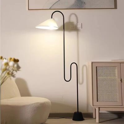 Reading Light Living Room Corner Home Decor unique fabric lampshade Roattino Floor Lamp(WH-VFL-42)