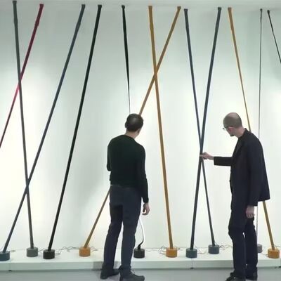 Atmosphere Floor Lamp Background Wall Decoration Designer Elastica floor lamp(WH-MFL-201)