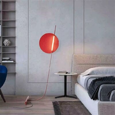 aesthetics lamp decorations Living room red lamp Geometric Playful Circular Jorgelina Floor Lamp(WH-MFL-205)