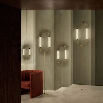 Bedroom Floor Lamp Living Room Designer Ellipse Giopato & Coombes - Milia Floor Lamp(WH-MFL-207)