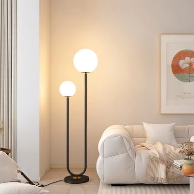 Stand Home Decor Light Fixture Living Room Coffee Tables Nordic Glass Ball Led Floor Lamp(WH-MFL-210)