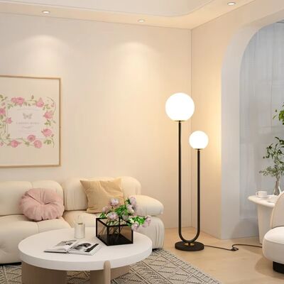 Stand Home Decor Light Fixture Living Room Coffee Tables Nordic Glass Ball Led Floor Lamp(WH-MFL-210)