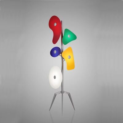 Living Room Corner Lamp Bedside Acrylic Shade Standing Lamp Creative Foscarini Orbital Floor Lamp(WH-MFL-218)