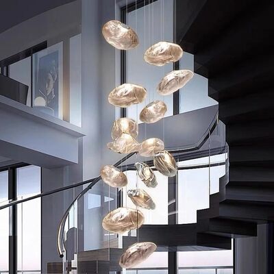 Creative Staircase Pendant lamp Designer LED Glass Counter Pendant light(WH-NC-123)
