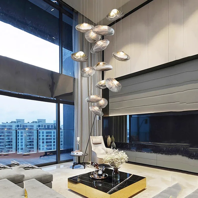 Creative Staircase Pendant lamp Designer LED Glass Counter Pendant light(WH-NC-123)