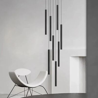 Long LED Pendant Lamp Spotlight Indoor Lighting Tubular Chandelier(WH-NC-127)