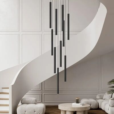 Long LED Pendant Lamp Spotlight Indoor Lighting Tubular Chandelier(WH-NC-127)