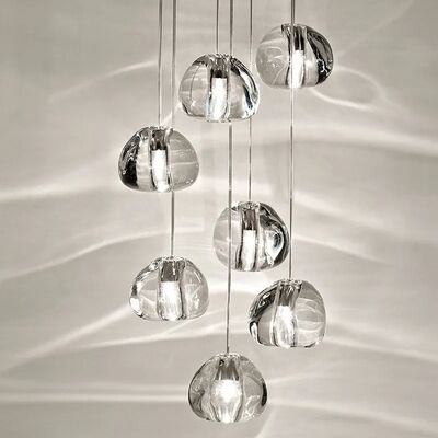 Modern Hanglamp High Rotation Stair Lamps Crystal Balls Decoration Lighting(WH-NC-130)