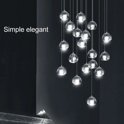 Modern Hanglamp High Rotation Stair Lamps Crystal Balls Decoration Lighting(WH-NC-130)