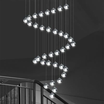 Modern Hanglamp High Rotation Stair Lamps Crystal Balls Decoration Lighting(WH-NC-130)