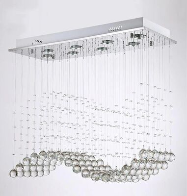 Modern Hanging Line Light Minimalist Restaurant Light Luxurious Crystal Light  (WH-NC-137)