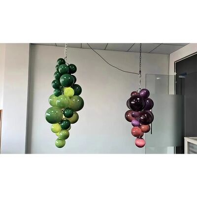 Italian Fruit Purple Grape Pendant Lamp Restaurant Villa Staircase Designer Lamp  (WH-NC-140)