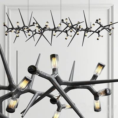 Thorn Chandeliers Postmodern Novelty Long Hanging Lamp (WH-NC-143)