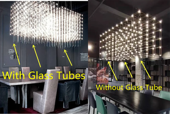 Modern Luxury Living Room Chandelier Cube Pendant Lamp (WH-NC-145)