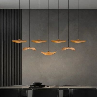 Japanese Wabi-sabi Style Retro Solid Wood Staircase Chandelier(WH-NC-156)