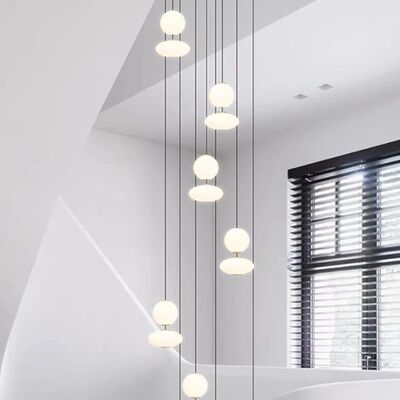 Modern home decor led lights pendant light lamps forstaircase Chandeliers (WH-NC-158)