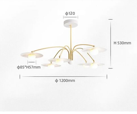 Nordic living room chandelier light luxury simple bedroom dining room lamps Champignon Chandelier(WH-MI-471)