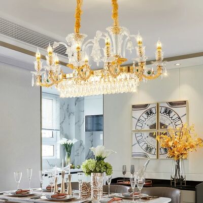 European style living room pendant light luxury high-end crystal light (WH-CY-254)