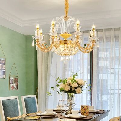 European style living room pendant light luxury high-end crystal light (WH-CY-254)