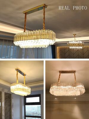 Big Classic Hanging Lamps for Living Room Modern Luxury Glass Crystal Chandelier Lighting(WH-CY-263)