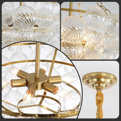 Italian Design Creative Dining Room Chandelier Glass Ceiling Chandelier  (WH-CY-266)