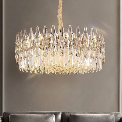 Duplex Building Living Room Chandelier Building Stairway Long Chandelier Luxury Crystal Lamp(WH-CY-269)