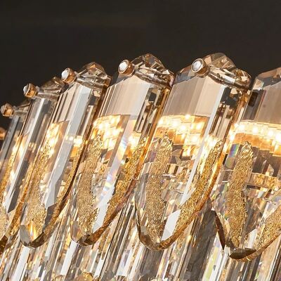 Led Light Bedroom Lamps Ceiling Modern Luxury Crystal Lamp Villa Living Room Pendant Light (WH-CY-270)