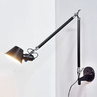 Black White Color Long swing arm Adjustable Aluminum sconces lamp telescopic wall lights (WH-OR-02）