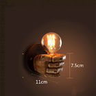 LED Retro Wall Lamp Cafe Bedroom  Creative Fist Resin Light wall mounted led lamps (WH-VR-19）