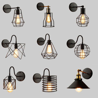 Retro Loft Industrial Wall Lamp Black E27 Vintage Sconces Wall Lamp Industrial Lighting (Wh-VR-14)