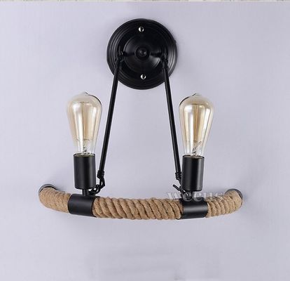 Aisle corridor balcony bar club cafe light Vintage retro loft rope wall lamp (WH-VR-22)