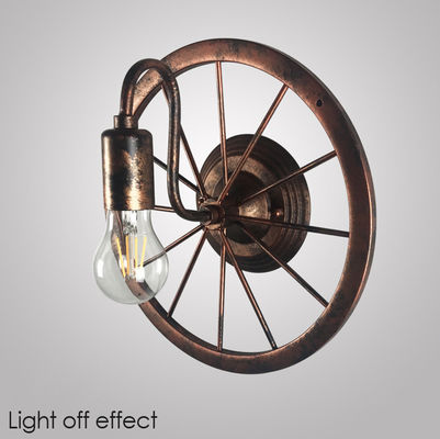 Retro industrial restaurant bar wall Cafe corridor lamp wheel wall lamp (WH-VR-38)