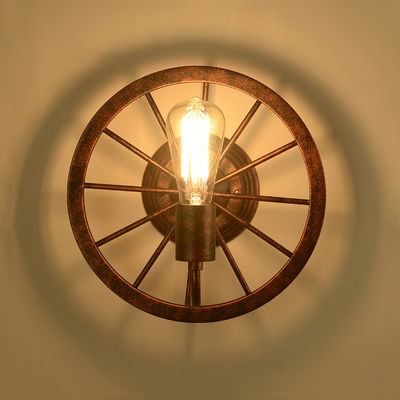 Retro industrial restaurant bar wall Cafe corridor lamp wheel wall lamp (WH-VR-38)