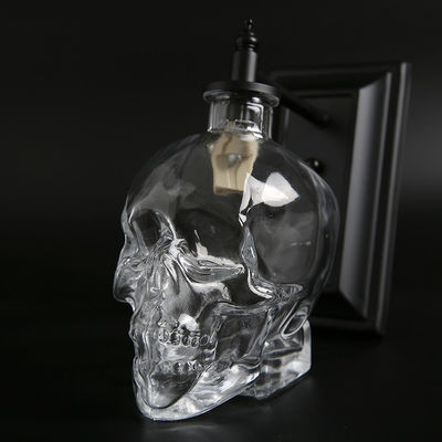 Industrial Vintage Wall Lamp Glass Lamp Shape For Living Room Bedroom Nordic Home Decor Creative Skull Wall Lights (WH-V