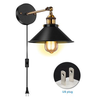 Warehouse Garage Industrial Vintage Lighting Plug in Wall Light (WH-VR-92）