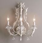 Antique lighting Rustic Decor White Body Color crystal wall sconce (Wh-VR-102)