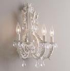 Antique lighting Rustic Decor White Body Color crystal wall sconce (Wh-VR-102)