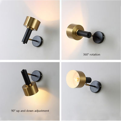 Modern Adjustable Bedside Lamp Wall Lamp Black Gold Luxury Nordic Up Down Reading Light Wall Light （WH-OR-32)