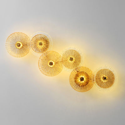 Modern Glass led wall lamp simple Lotus leaf shape creative lounge light (WH-OR-38)