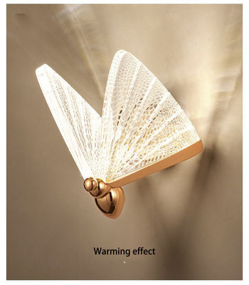 Bedside wall lamp bedroom lamp modern living room background butterfly wall light (WH-OR-41)