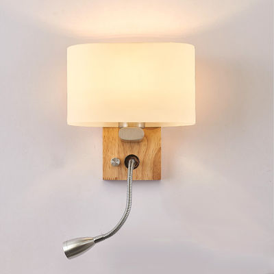 Bedside lamp solid wood aisle lamp simple study lamp light background wall mounted reading lamp （WH-OR-44）