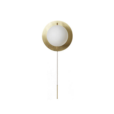 Postmodern minimalist American designer glass round wall lamp (WH-OR-73)