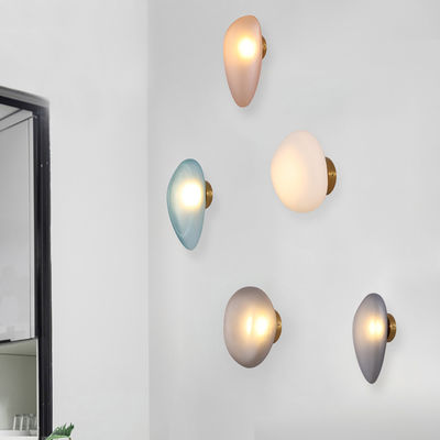 Bedroom Living Room Designer Lamp Modern Glass Pebble Wall Light（WH-OR-77）