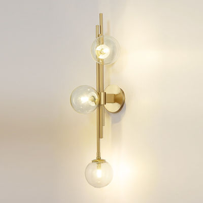 Postmodern Wall Lamp Gold Glass Ball Wall Lamps For Living Room Bedroom color wall light (WH-OR-88)