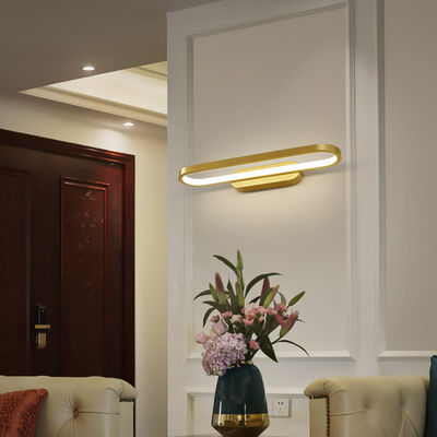LED Wall Lamp Bedroom Bedside Lights Living room Golden Brass minimalist wall lamp（WH-OR-128)