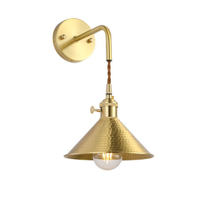 American minimalist bedside bedside restaurant bar brass sconce （WH-OR-131)